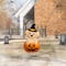 Glitzhome® 32"H Halloween Metal Labrador in Pumpkin Yard Stake